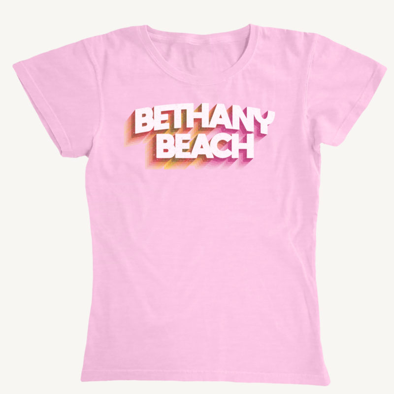 Womens Bethany Beach Retro Arch