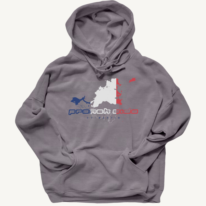 French Side Street Font Hoodie