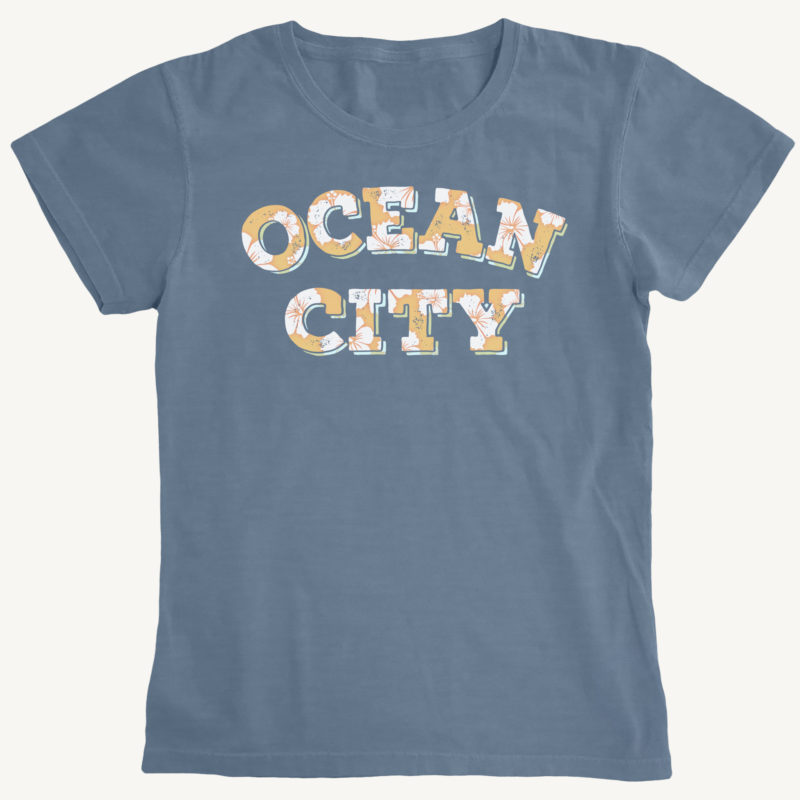 Womens Ocean City Hibiscus Mask