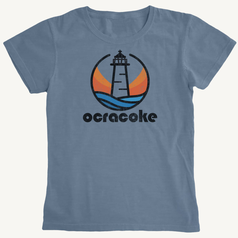 Womens Ocracoke Lighthouse Drawing
