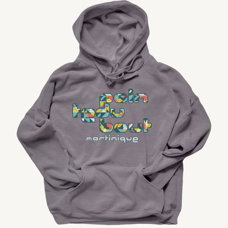Pointe du Bout Pattern Text Hoodie