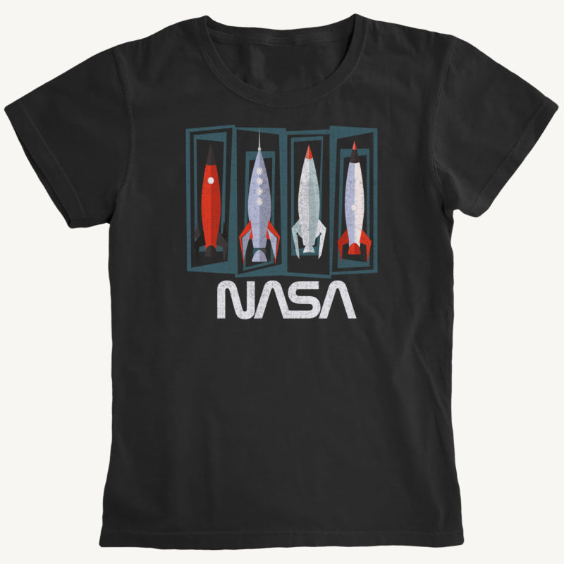 Womens Retro NASA Rockets
