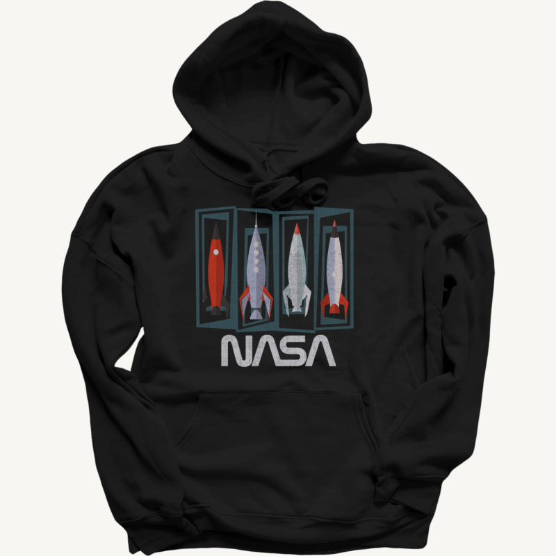 Retro NASA Rockets Hoodie