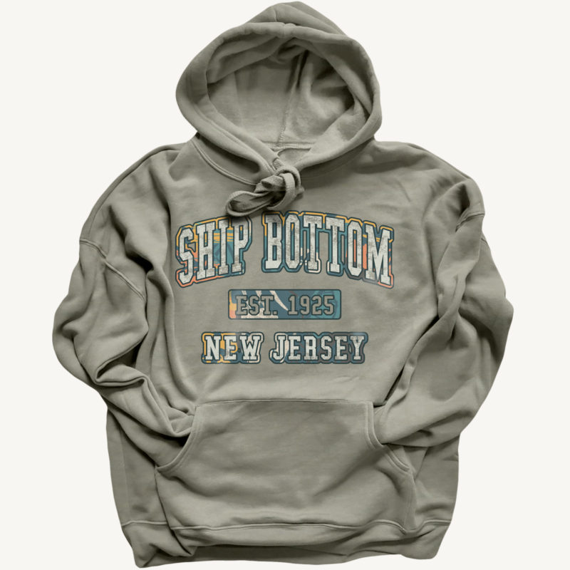 Ship Bottom College Arch Tropical Hoodie