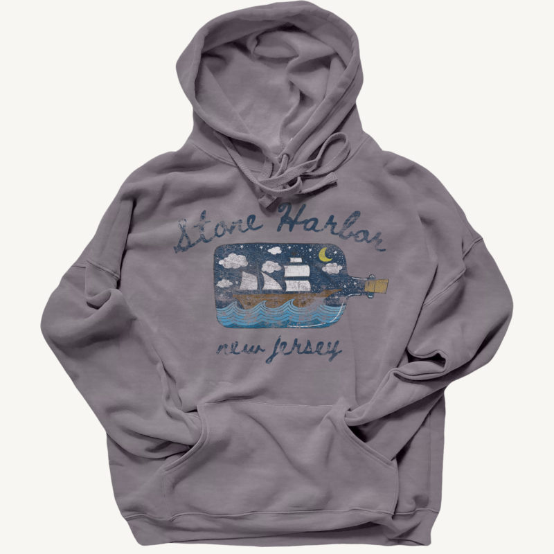 Stone Harbor Ship in a Bottle Hoodie