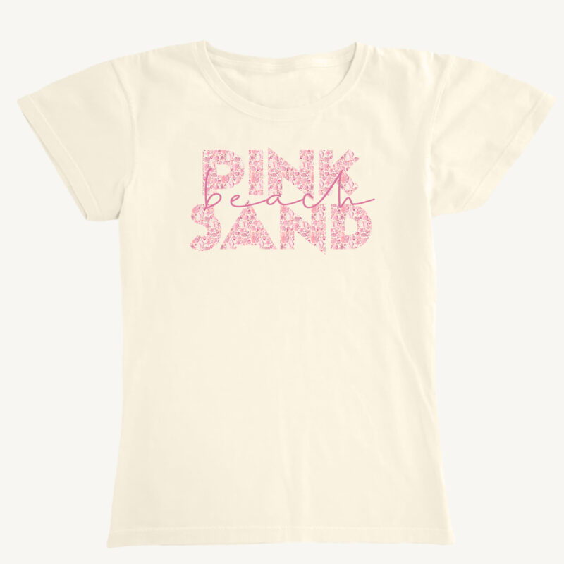 Womens Pink Shell Sand