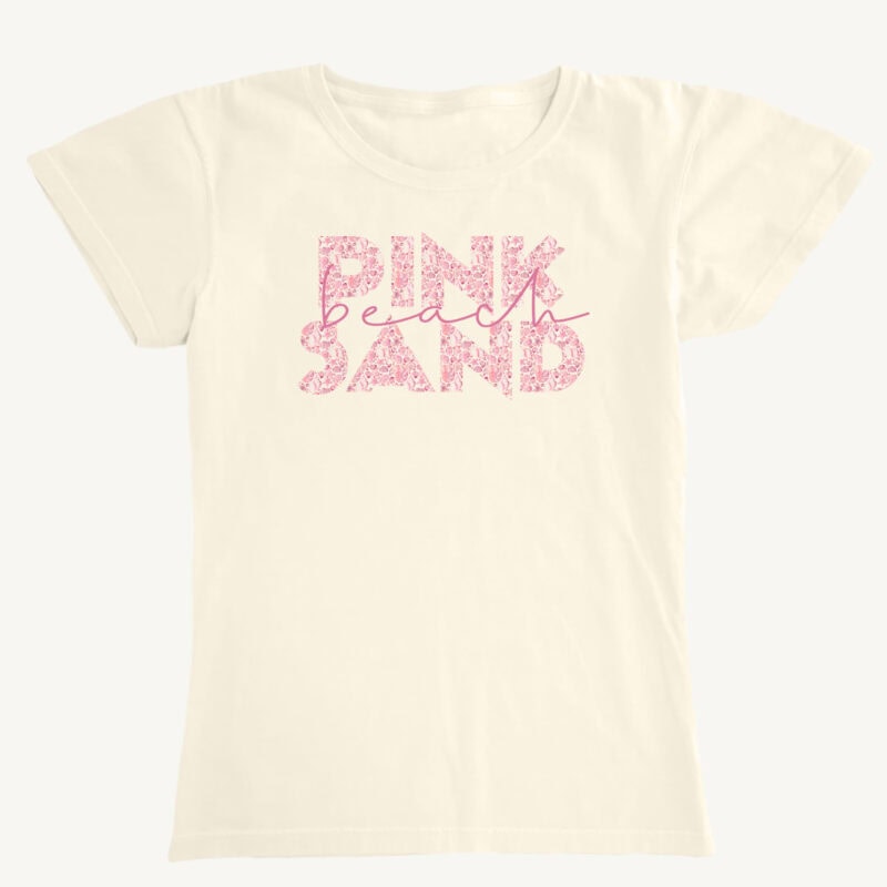 Womens Pink Shell Sand