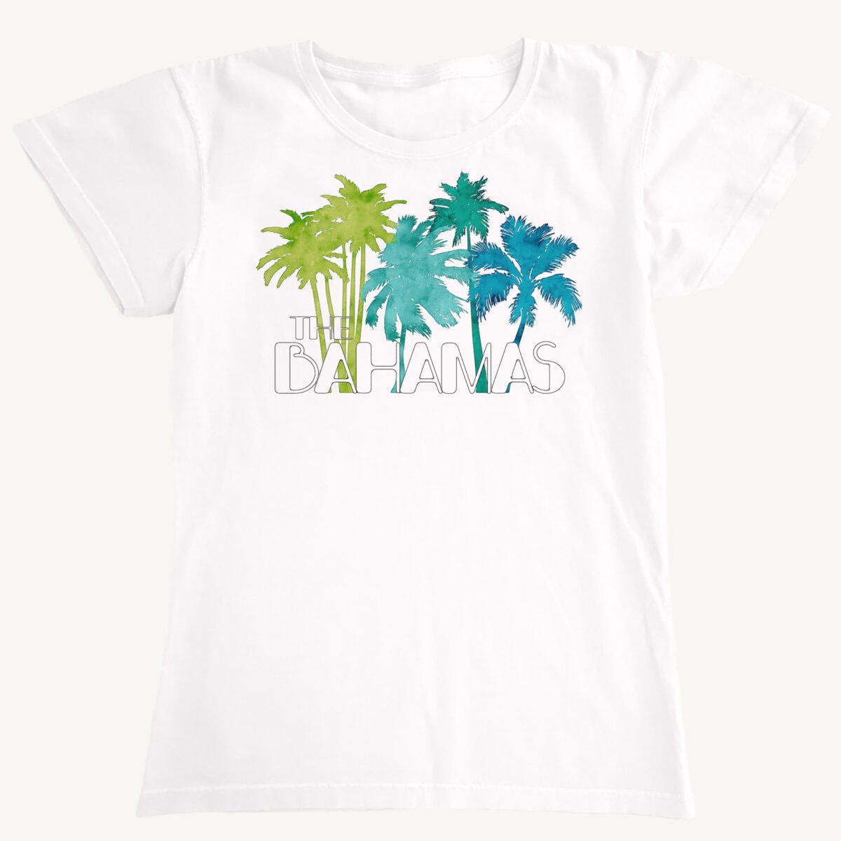 Womens Bahama Palm Deco