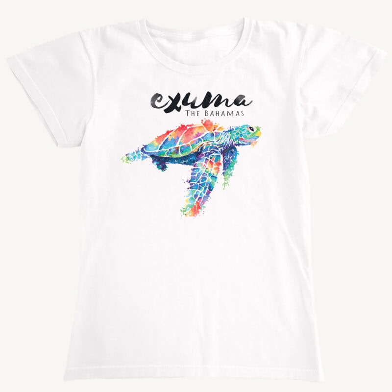 Womens Exuma Turtle Splash